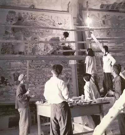 1946年,《常书鸿父女画展》在兰州举办。