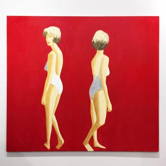 艾利克斯·卡茨《Coca-Cola Girl 12》,油画,2018