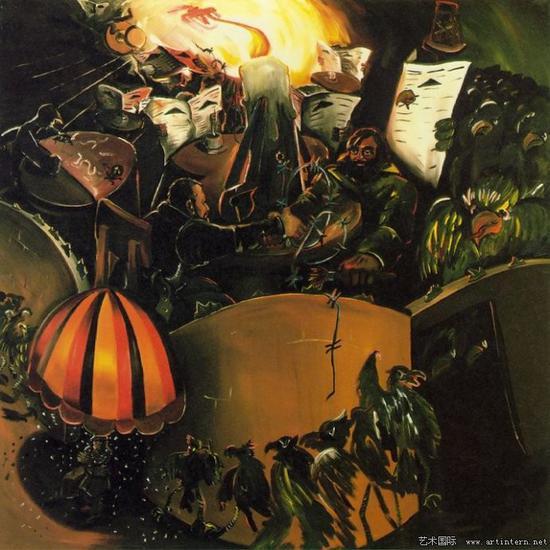 伊门多夫《德国咖啡馆-2》1978