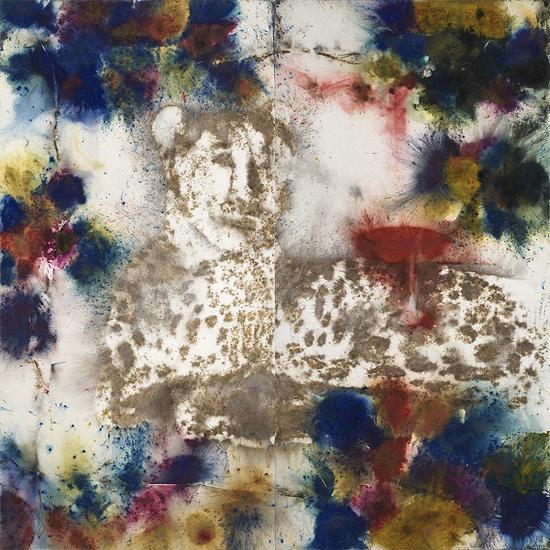 《酒神》, 2018 火药、画布