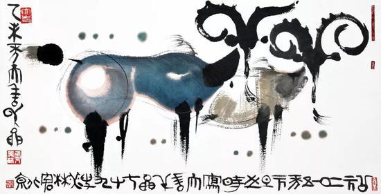 韩美林生肖作品:申猴