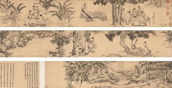 《西园雅集图》 李公麟 台北故宫藏