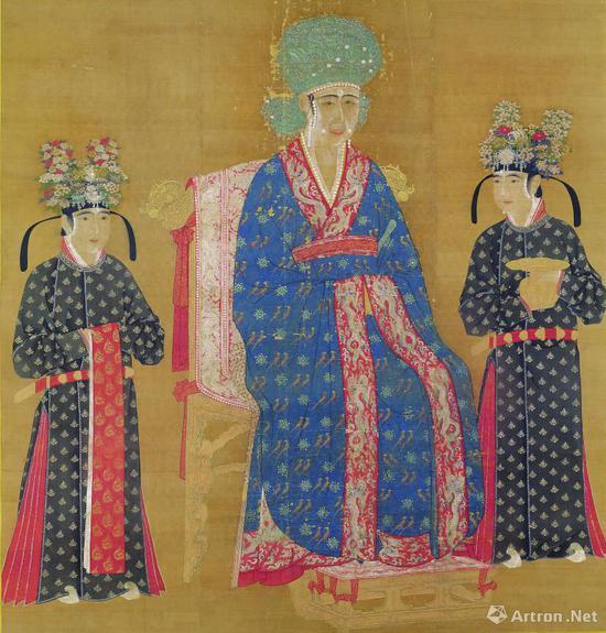 《宋仁宗后坐像》 絹本设色 轴 172.1x165.3公分,现藏台北故宫博物院