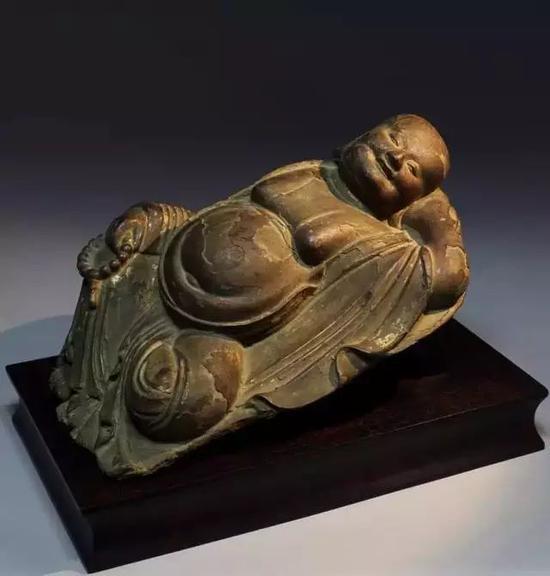 明 木胎髹漆弥勒佛