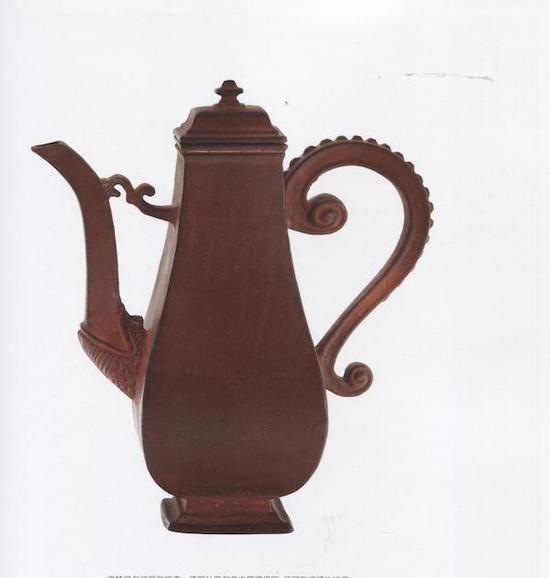 伯特格尔炻器咖啡壶,1710-1713 德国杜塞尔多夫黑提恩斯——德国陶瓷博物馆藏