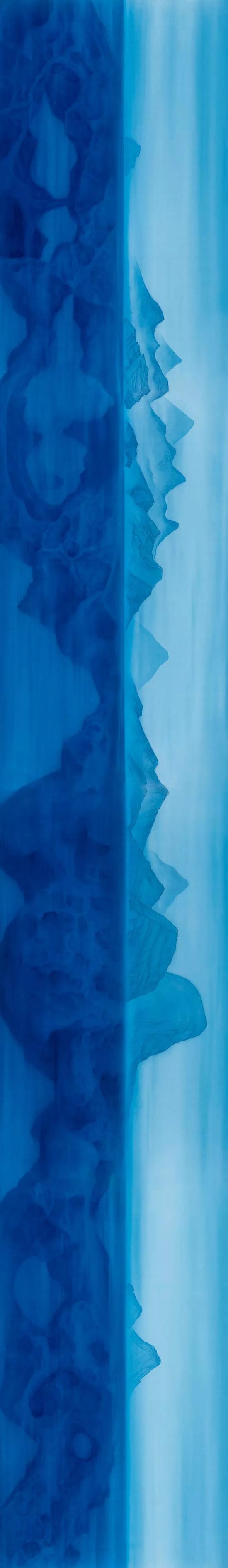 徐累 天净沙 88×588cm 绢本水墨 2015