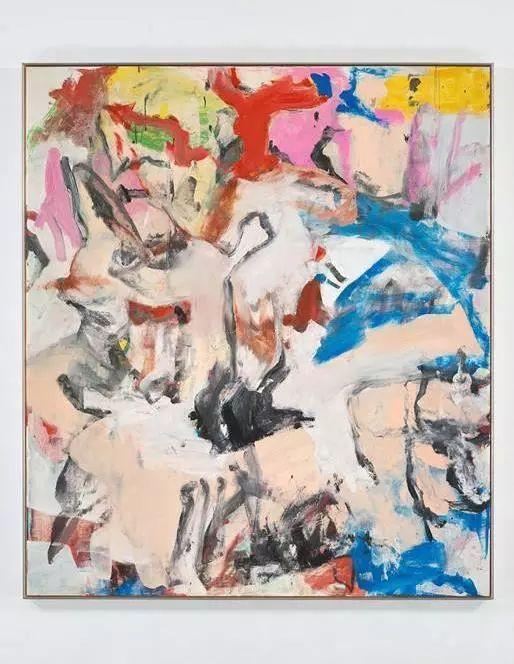 威廉·德·库宁《无题XII》,油彩、画布,202.6×177.2cm,1975年