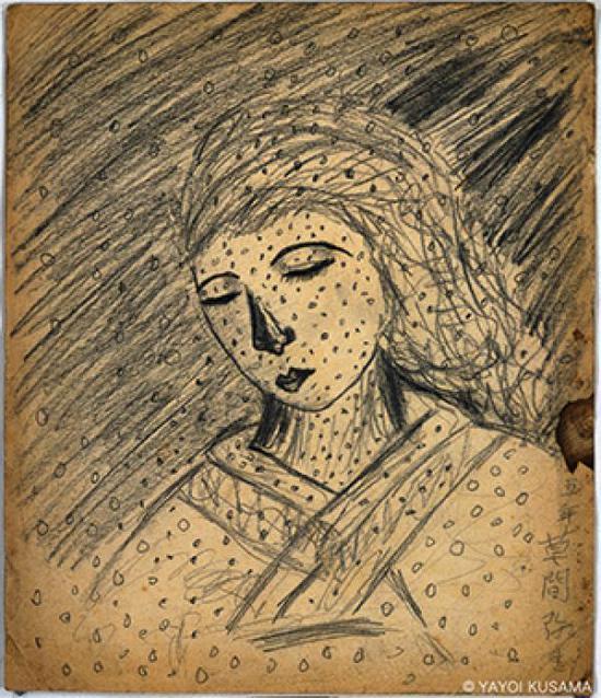 草间弥生,《无题》,1939,图片版权:草间弥生