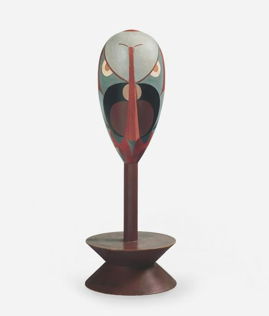 苏菲·陶柏-阿尔普,《Untitled (Dada Head, Portrait of Hans Arp)》,1918年