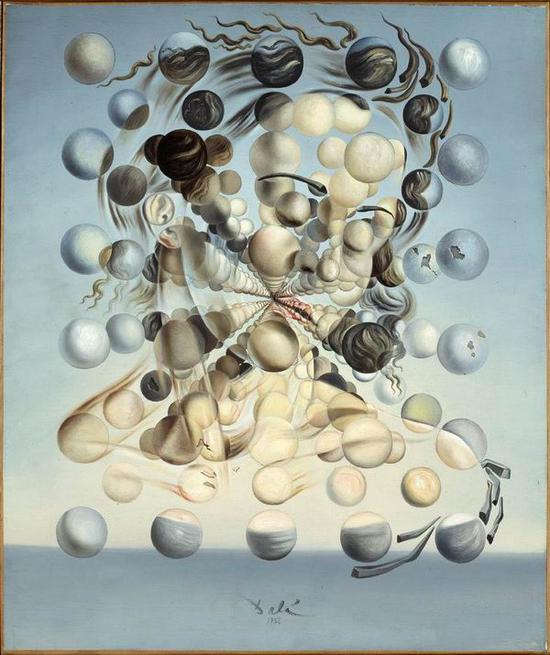 萨尔瓦多-达利,原子加拉(Gala Placidia。 Galatea of the Spheres),1952