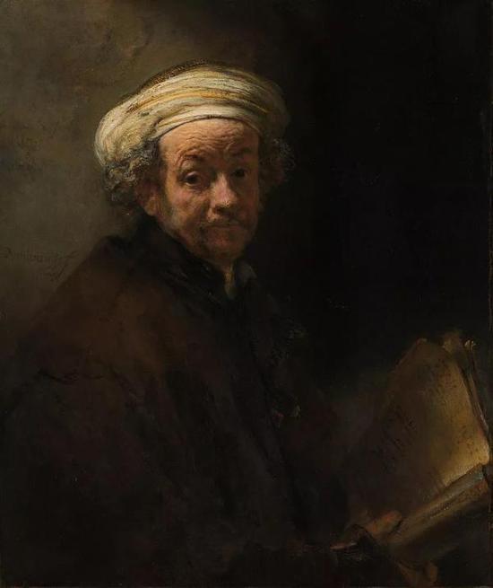 伦勃朗,《自画像》,布面油画, 1661年,荷兰国立博物馆