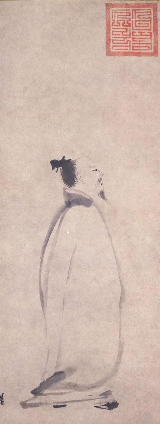 《李白行吟图》 梁楷 东京国立博物馆藏