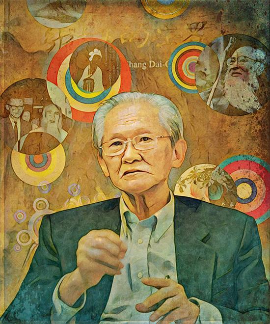 傅申(澎湃新闻 蒋立冬绘)