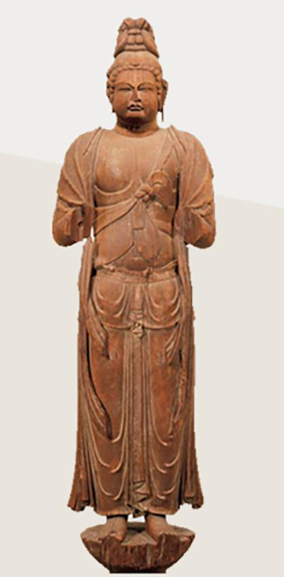 重要文化遗产 传众宝王菩萨立像 奈良时代(8世纪)奈良唐招提寺藏