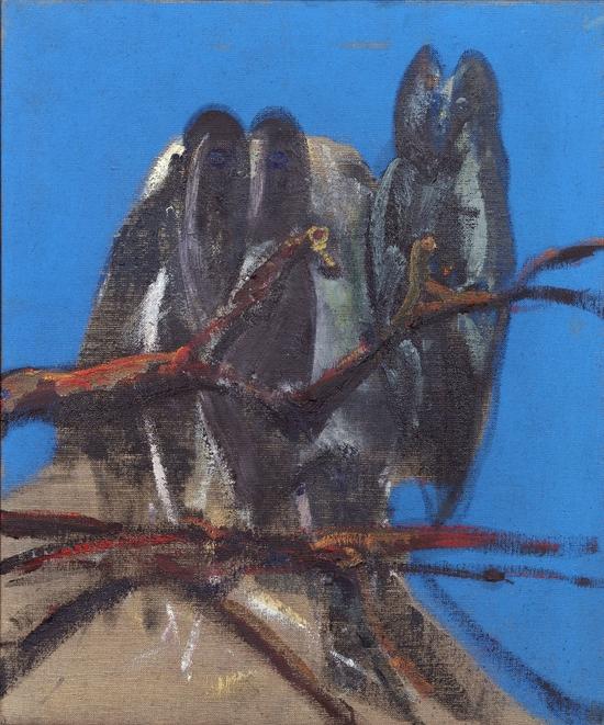 《猫头鹰》(Owls),1956 弗朗西斯·培根