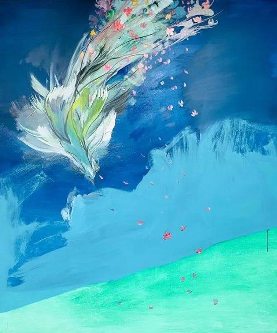 迟首飞《涅槃NO.2》200×180cm 油彩丙烯 2019