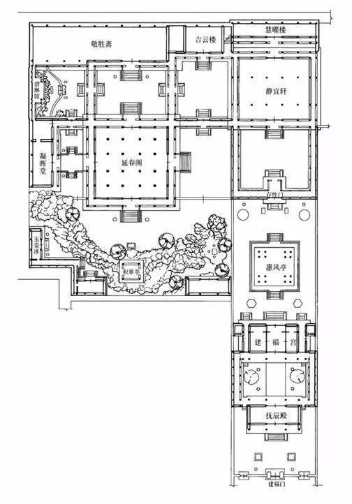 建福宫花园平面图
