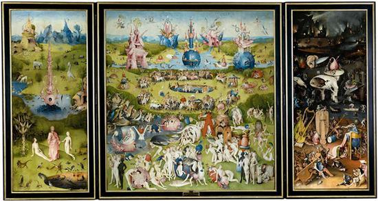 《人间乐园》(The Garden of Earthly Delights),耶罗尼米斯·博斯,1500年