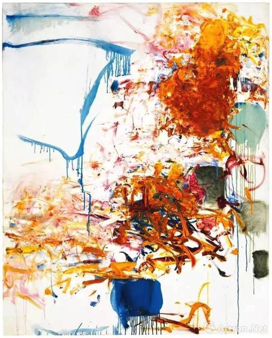 琼·米切尔《无题》,布面油画,162×130cm,1969年