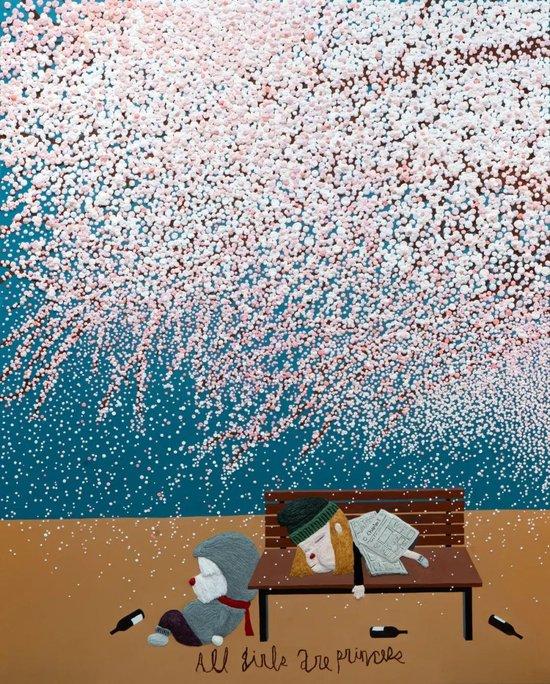 《莎拉》,布面油画,162 × 130 cm,2023
