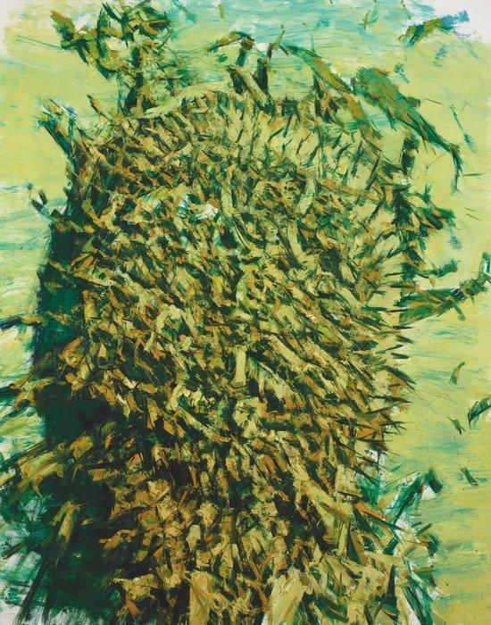 《草风》,布面油画,200 × 156 cm,2017