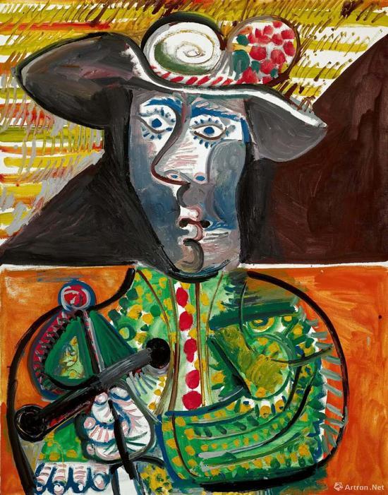 毕加索 《斗牛》146x114cm 布面油画 1970年作