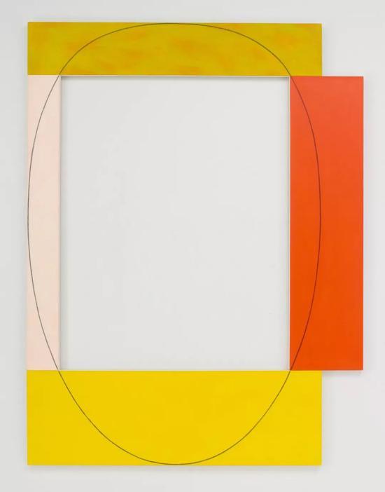 Robert Mangold 《Four Color Frame Painting #15》 1985 acrylic and graphite on canvas 241.3 cm x 182.9 cm Robert Mangold / Artists Rights Society (ARS), New York