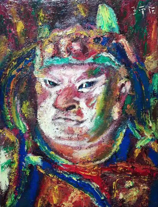韦陀菩萨 2019年 30x40厘米