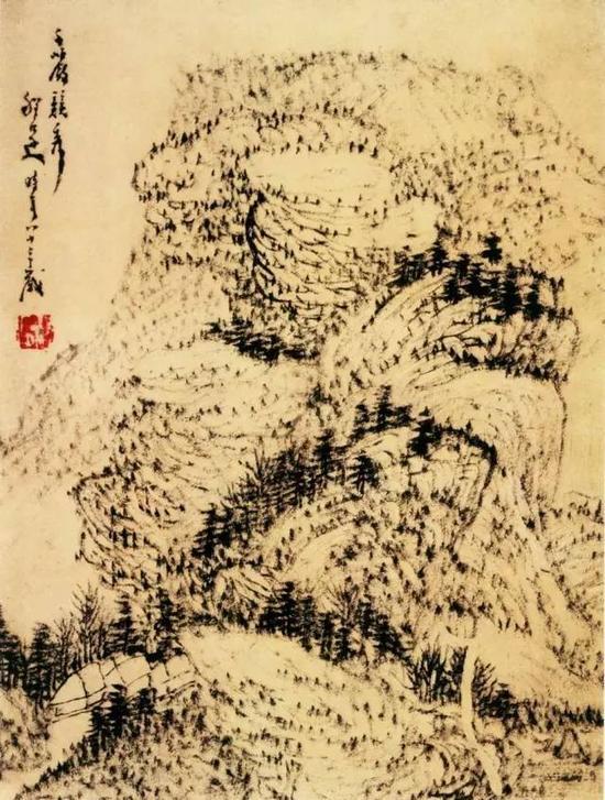 程邃,千岩竞秀图