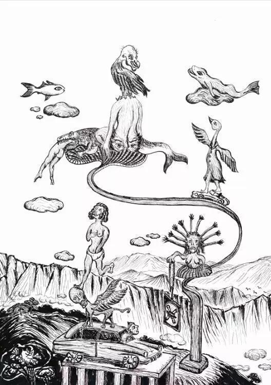三毛 无题 系列-2 60x80cm 2017