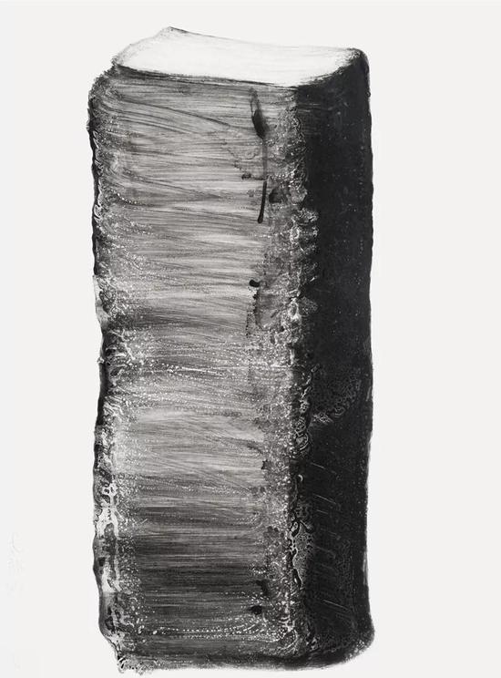 老赫 Lao He 水墨思维·天石·与时间有关吗?系列之三十四No.34, Ink Thinking·Heaven Stone·Related with Time 90x119cm 硬质纸水墨 Chinese Ink on Paperboard 2016