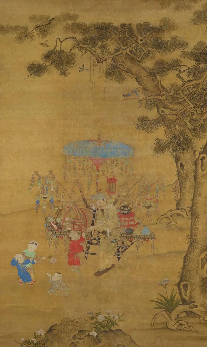 明 崔子忠(传) 货郎图 大英博物馆藏