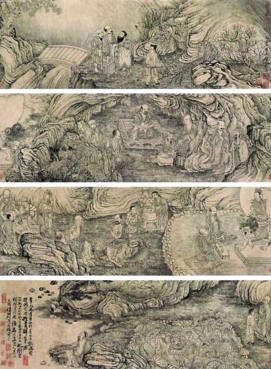 石涛《莲社图》,成交价1177万元