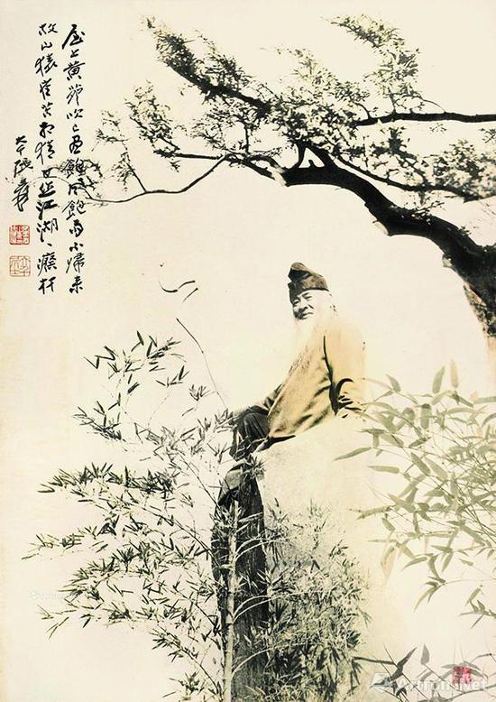 张大千张善孖1931年作二上黄山罕见摄影作品(七帧),银盐照片(2016年西泠印社17.25万元成交)