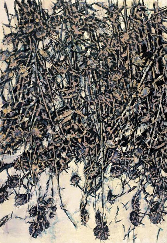 《悬风》,布面油画,260 × 180 cm,2017