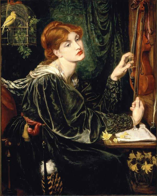 但丁·罗塞蒂《维罗妮卡·委罗内塞》(Veronica Veronese,1872),现藏美国特拉华艺术博物馆