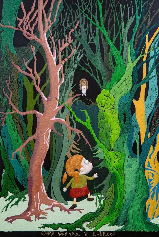 《露西》,布面油画,194 × 130 cm,2023