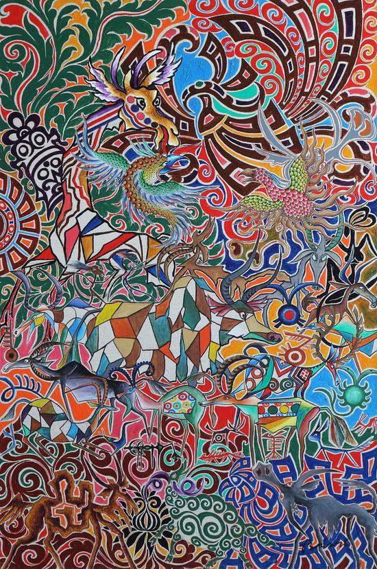 《Hakuna Matata》No.35 布面油彩 120x80cm 2018