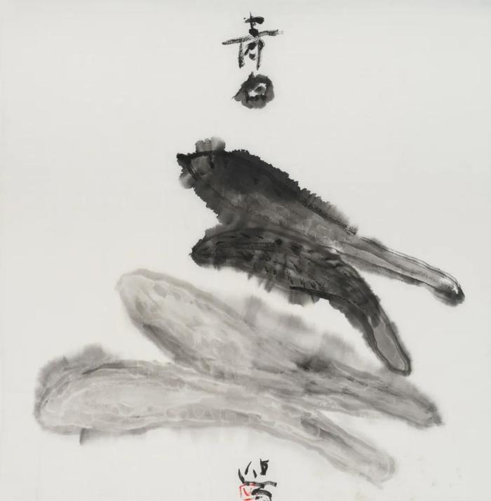 青白 34cmX35cm 2019年