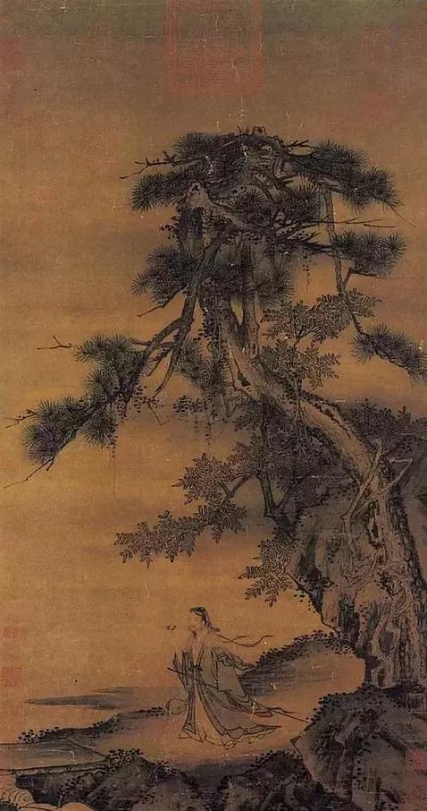 ▲宋 梁楷 东篱高士图 台北故宫博物院藏