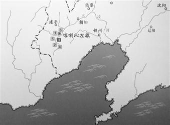 喀左窖藏青铜器出土地点和出土情形。