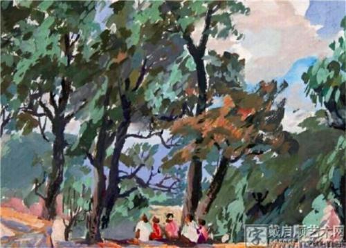 1973年9月在通山九宫山的水粉写