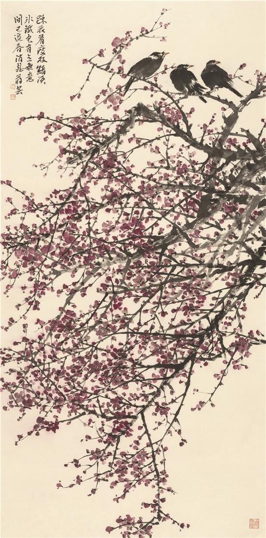 蒋芸《春消息》137×68cm