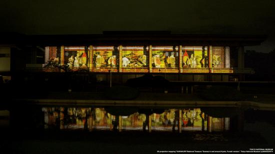东京国立特别展“京都-洛中洛外图和障壁画之美”现场效果图,©NAKED Inc