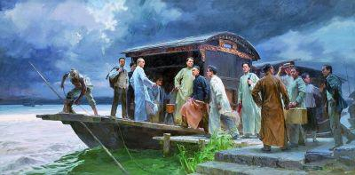 启航(油画) 何红舟、黄发祥