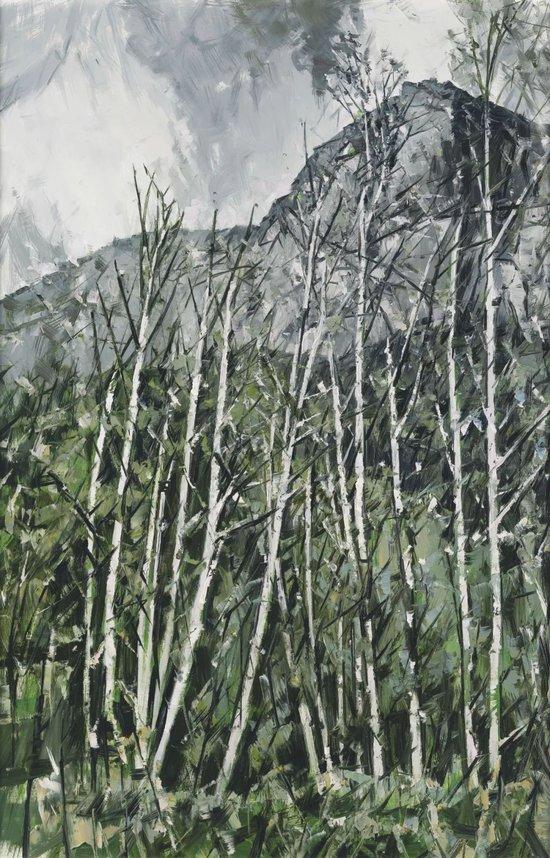 《谿山新旅图·素履》,布面油画,138 × 90 cm,2023