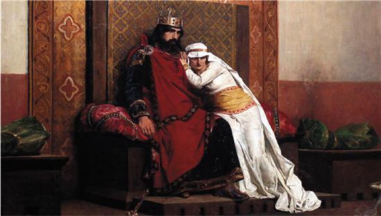 让·保罗·劳伦斯 虔诚的罗伯特二世被逐出教会(局部) 1875年 奥赛美术馆