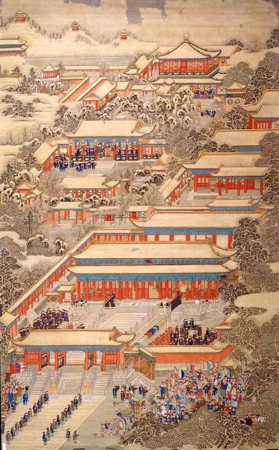 清 宫廷画家 《万国来朝图》