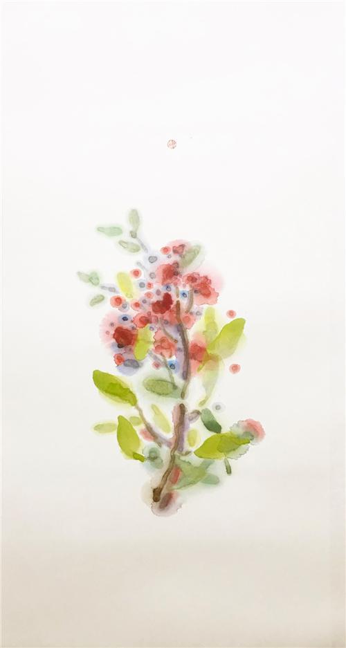 (梅一作品赏析:《寻诗问花》1m0.5m)