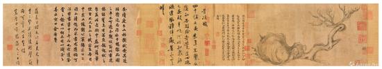 苏轼《木石图》,成交价:4.636亿港元